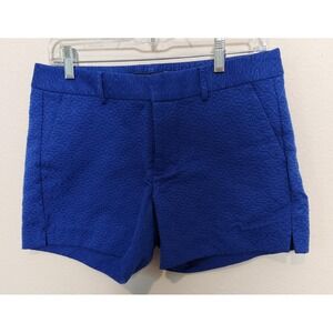 Banana Republic Women's Blue Textured Chino Dress Shorts Mid Rise 6 x4.5" Preppy